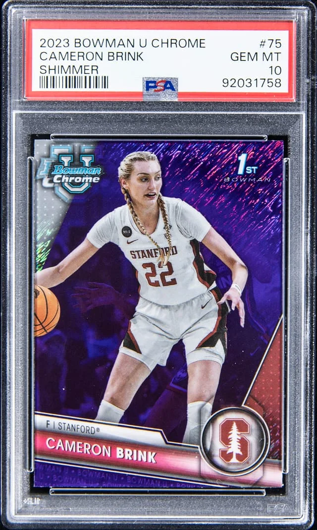 2023-24 Bowman Cameron Brink U Chrome Shimmer Refractor #75 card image