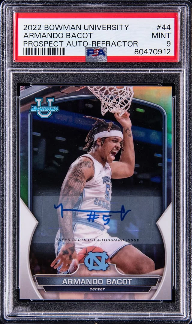 2023-24 Bowman Chrome University Armando Bacot #44 card image