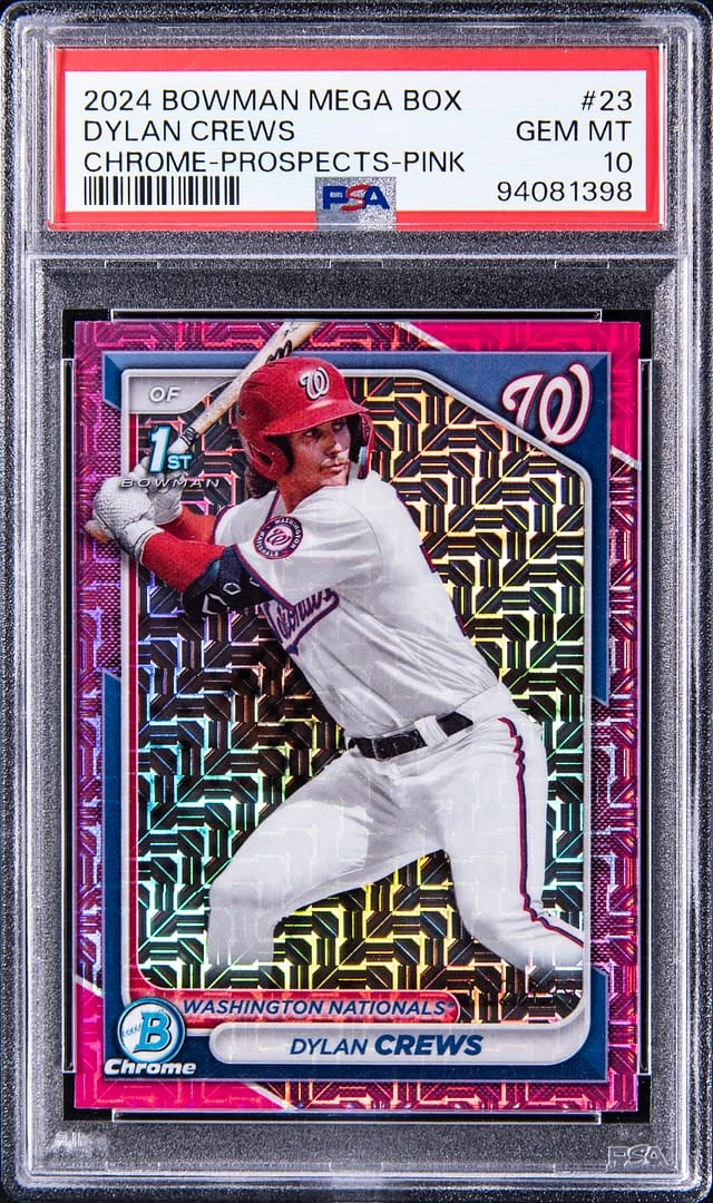 2023-24 Bowman Dylan Crews Mega Box Chrome Prospects Pink #23 card image