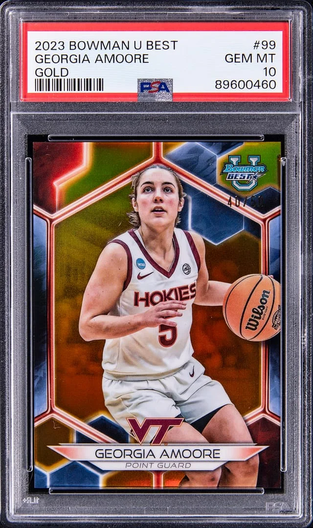 2023-24 Bowman Georgia Amoore U Best Gold #99 card image