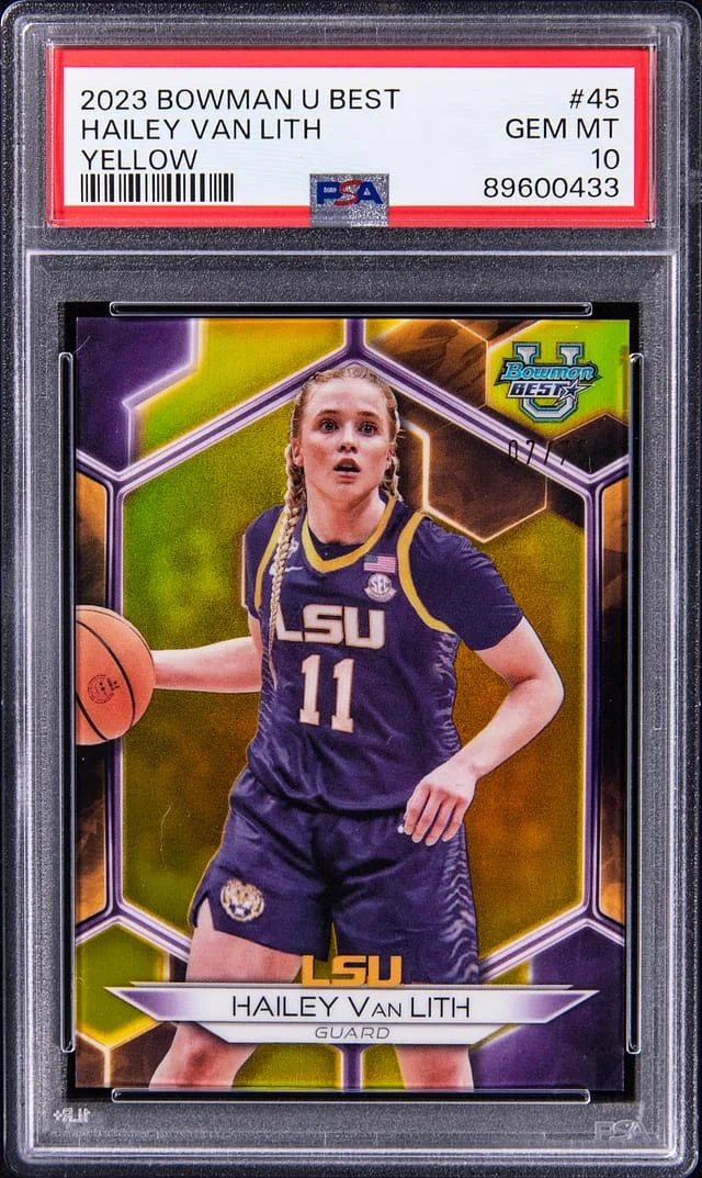 2023-24 Bowman Hailey Van Lith U Best Yellow #45 card image