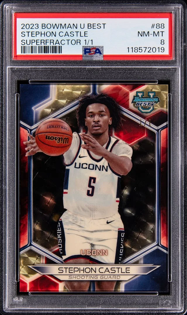 2023-24 Bowman Stephon Castle U Best SuperFractor #88 card image