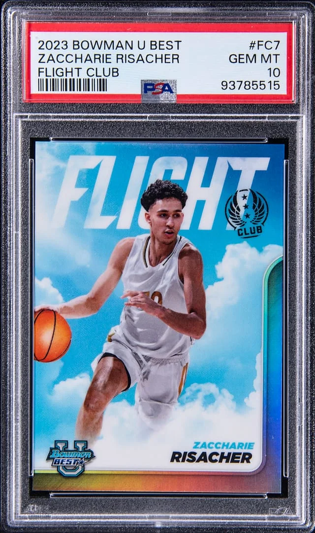 2023-24 Bowman University Best Zaccharie Risacher Flight Club #FC-7 card image