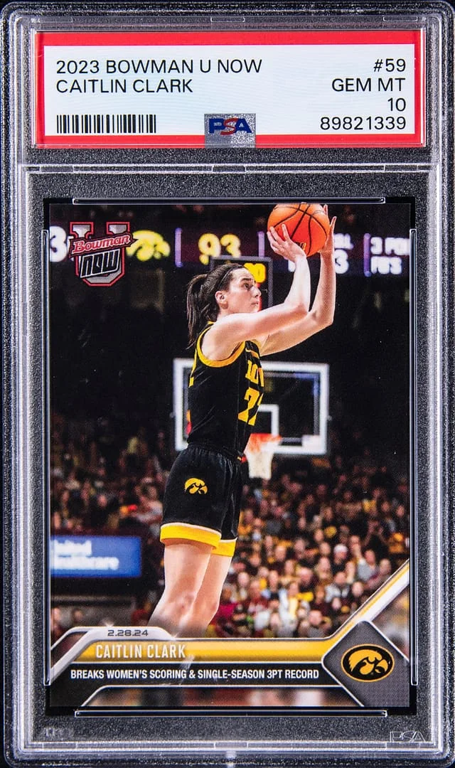 2023-24 Bowman University Caitlin Clark Now #59 card image