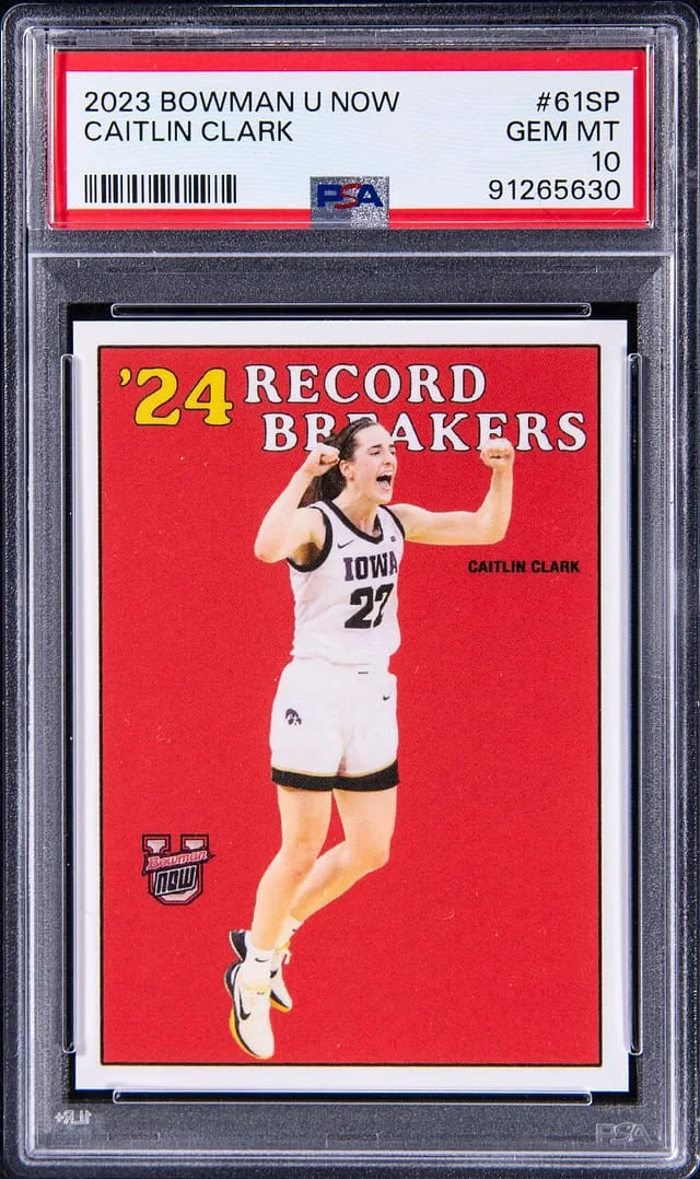 2023-24 Bowman University Caitlin Clark Now #61-SP card image