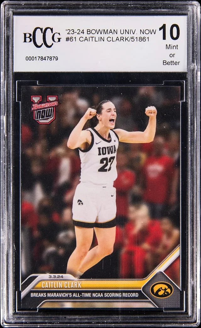 2023-24 Bowman University Caitlin Clark Now #61 card image