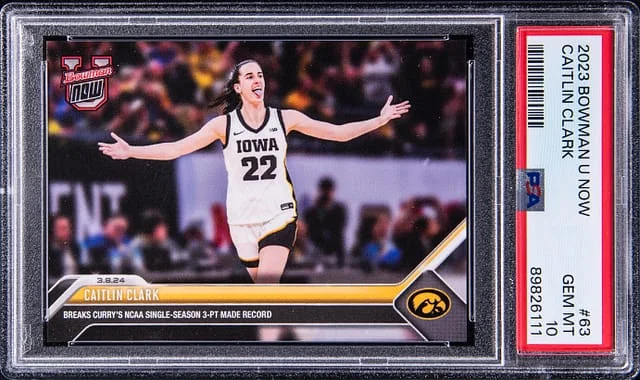 2023-24 Bowman University Caitlin Clark Now #63 card image