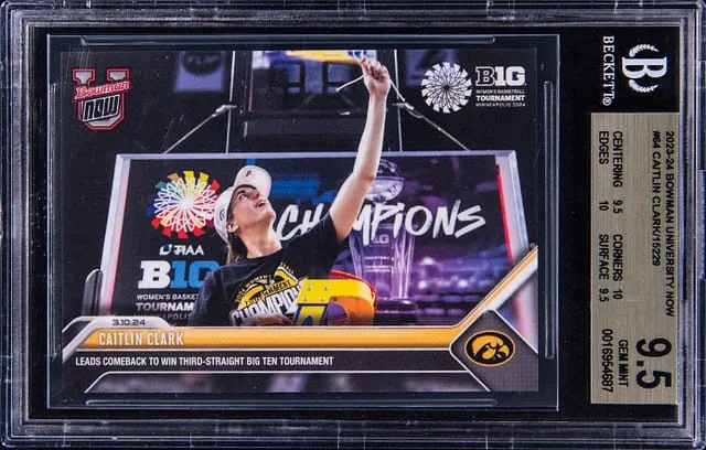 2023-24 Bowman University Caitlin Clark Now #64 card image