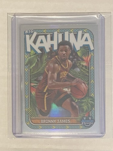 2023-24 Bowman University Chrome Bronny James The Big Kahuna #BK-1 card image