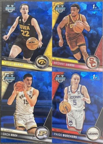 2023-24 Bowman University Chrome Sapphire Bronny James #95 card image