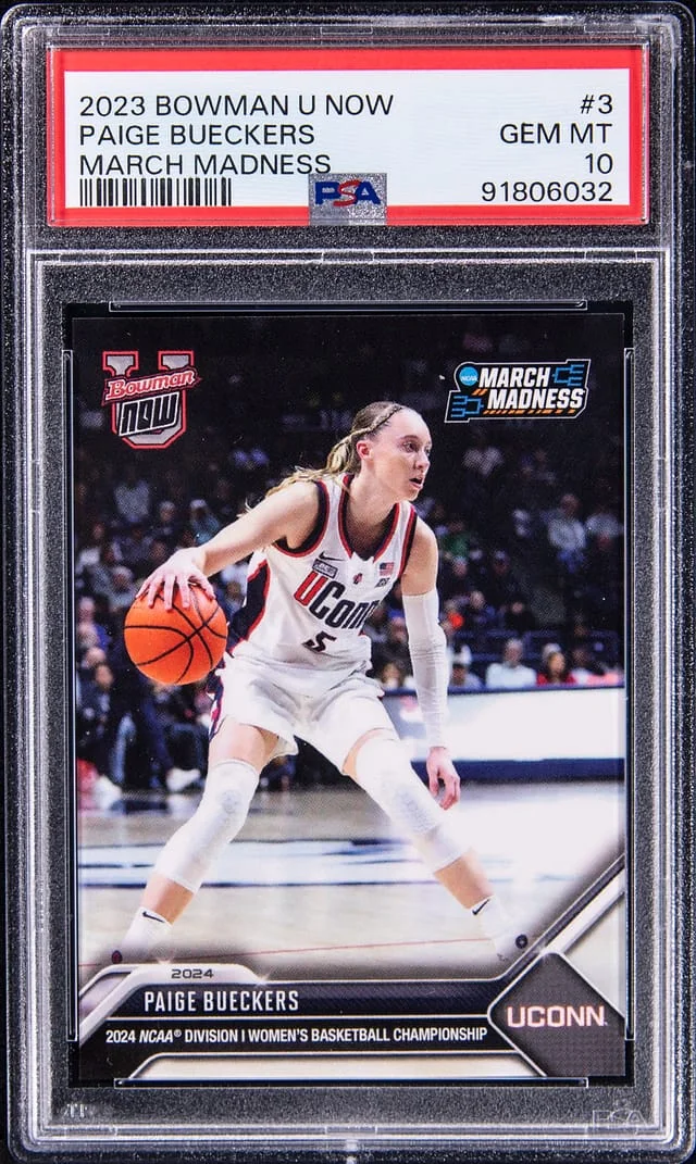 2023-24 Bowman University Paige Bueckers Now March Madness #3 card image