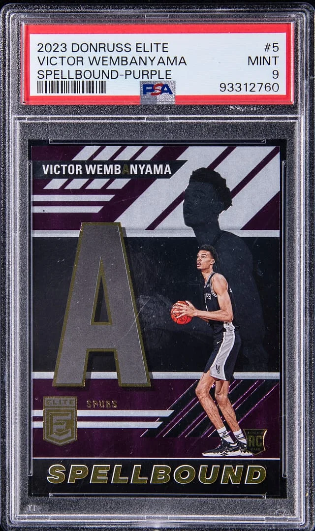 2023-24 Donruss Elite Victor Wembanyama Spellbound Purple #5 card image