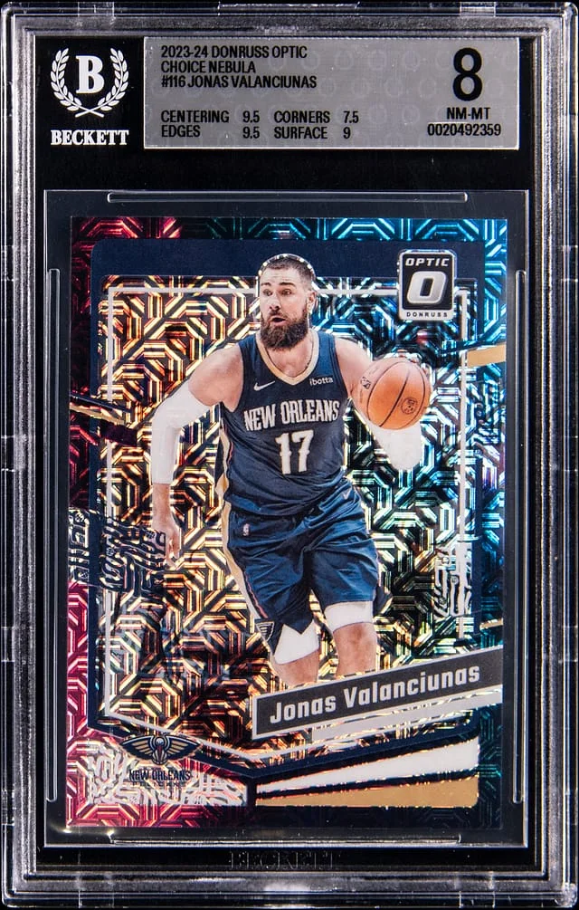 2023-24 Donruss Optic Jonas Valanciunas Choice Nebula #116 card image