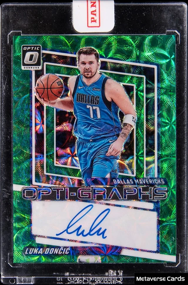 2023-24 Donruss Optic Luka Doncic Opti-Graphs Holo Green International #OG-LUK card image