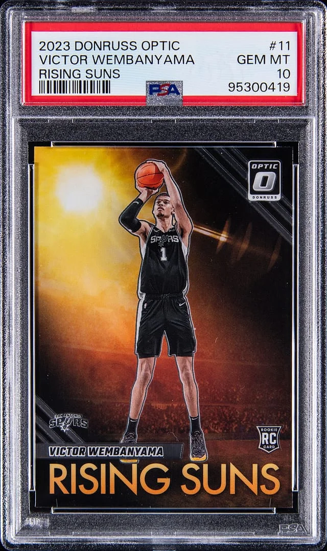 2023-24 Donruss Optic Victor Wembanyama Rising Suns #11 card image