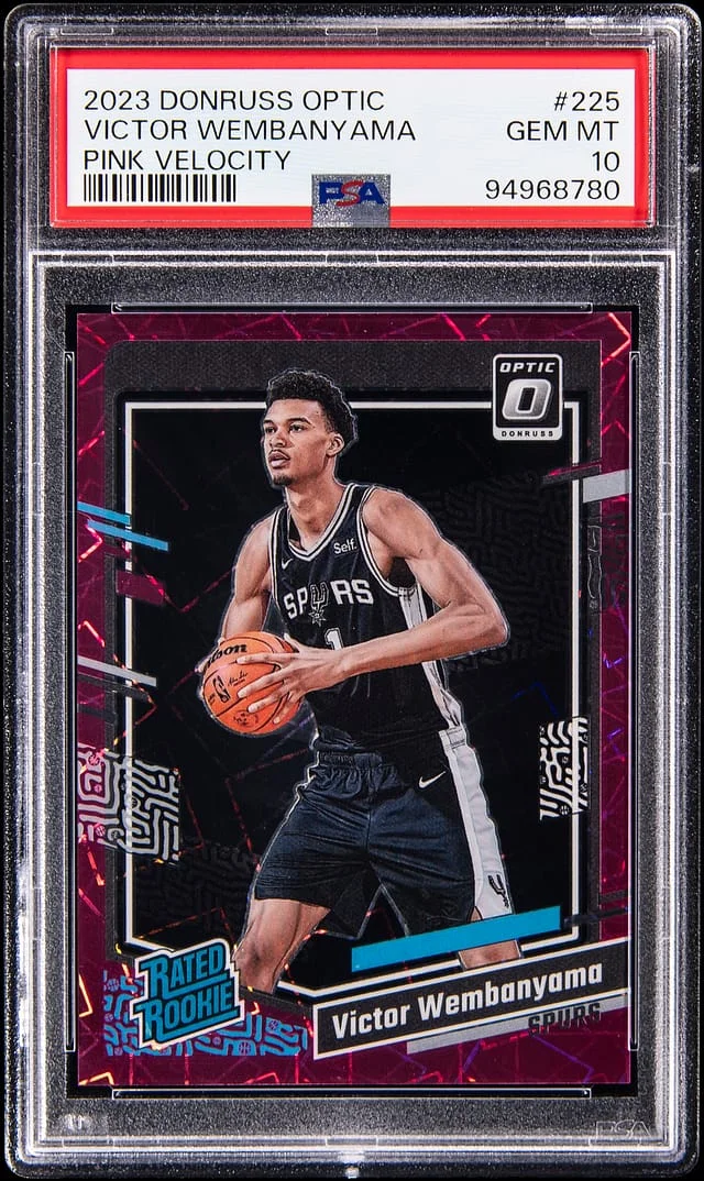 2023-24 Donruss Optic Victor Wembanyama Rated Gold Prizm #225 card image