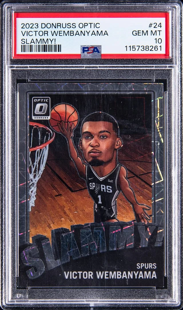 2023-24 Donruss Optic Victor Wembanyama Slammy! #24 card image