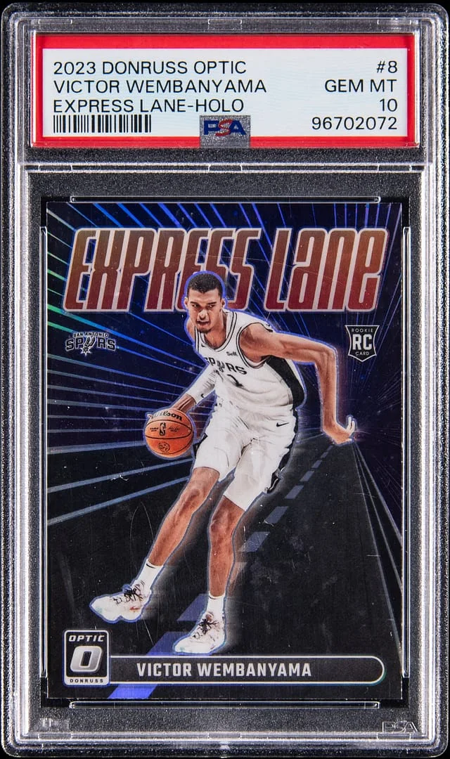 2023-24 Donruss Optic Victor Wembanyama Express Lane Holo #8 card image