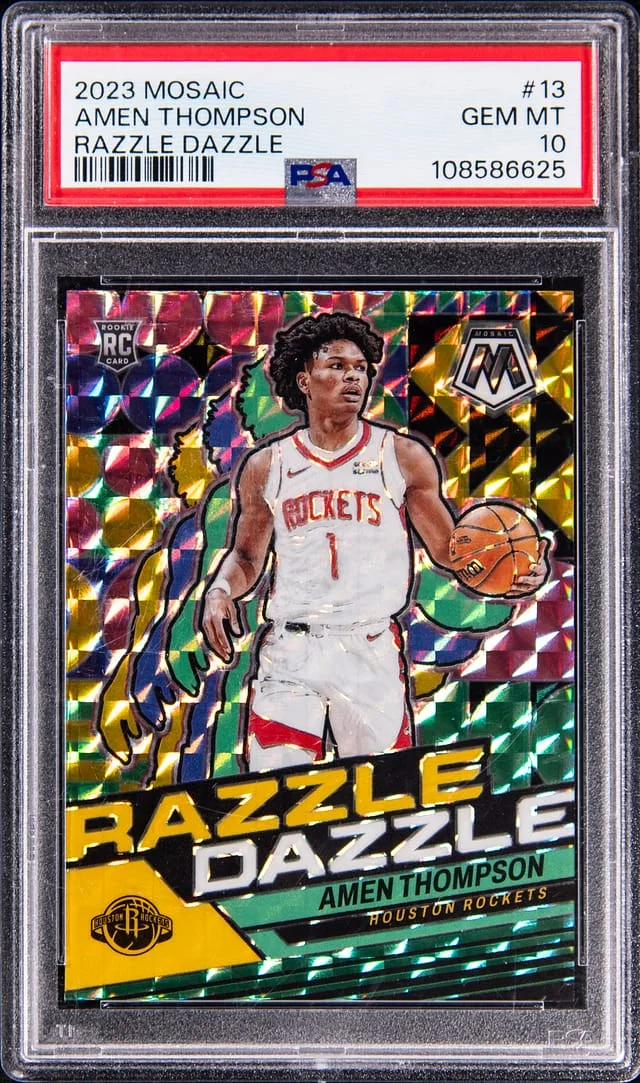 2023-24 Mosaic Amen Thompson Razzle Dazzle #13 card image