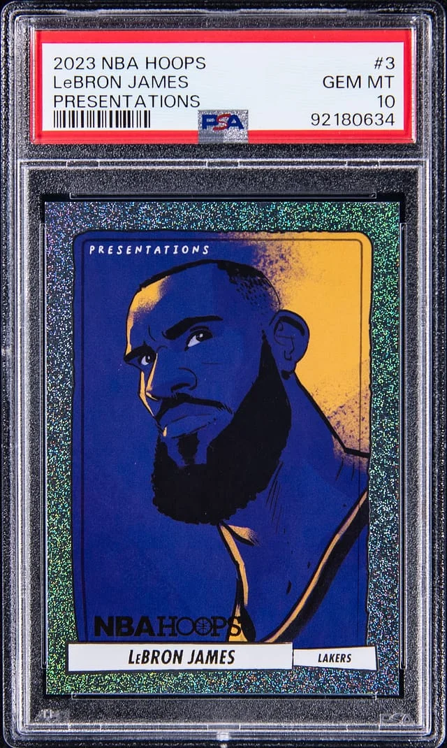 2023-24 NBA Hoops LeBron James Presentations #3 card image