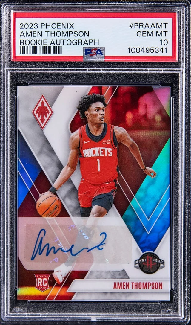 2023-24 Panini Amen Thompson Phoenix Autograph #PRAAMT card image
