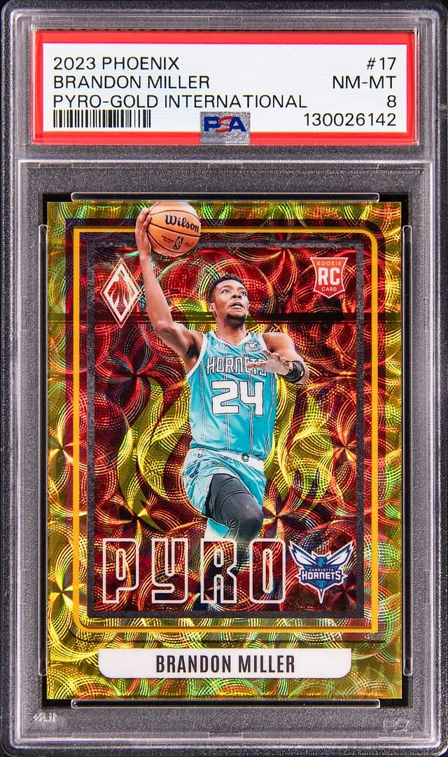 2023-24 Panini Brandon Miller Phoenix Pyro Gold International #17 card image