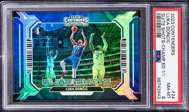 2023-24 Panini Contenders Luka Doncic Suite Shots Championship Edition #24 card image