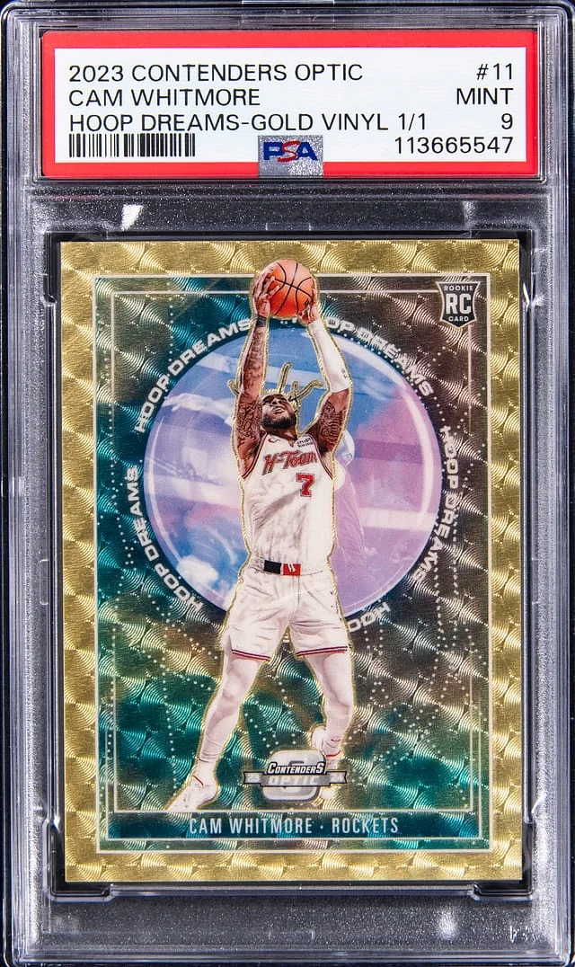 2023-24 Panini Contenders Optic Cam Whitmore Hoop Dreams Gold Vinyl #11 card image