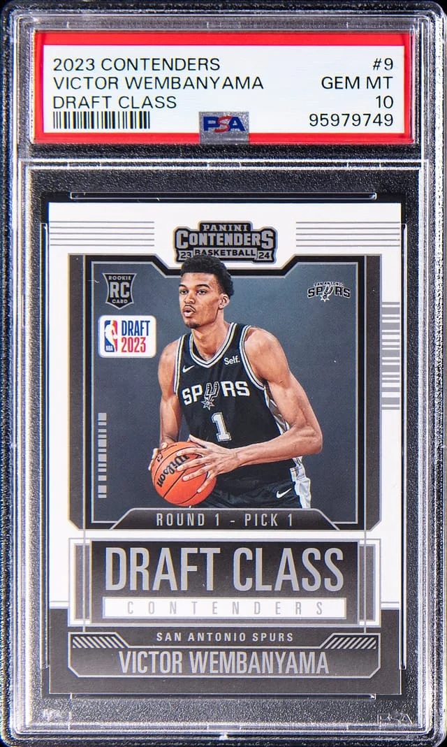 2023-24 Panini Contenders Victor Wembanyama Draft Class #9 card image