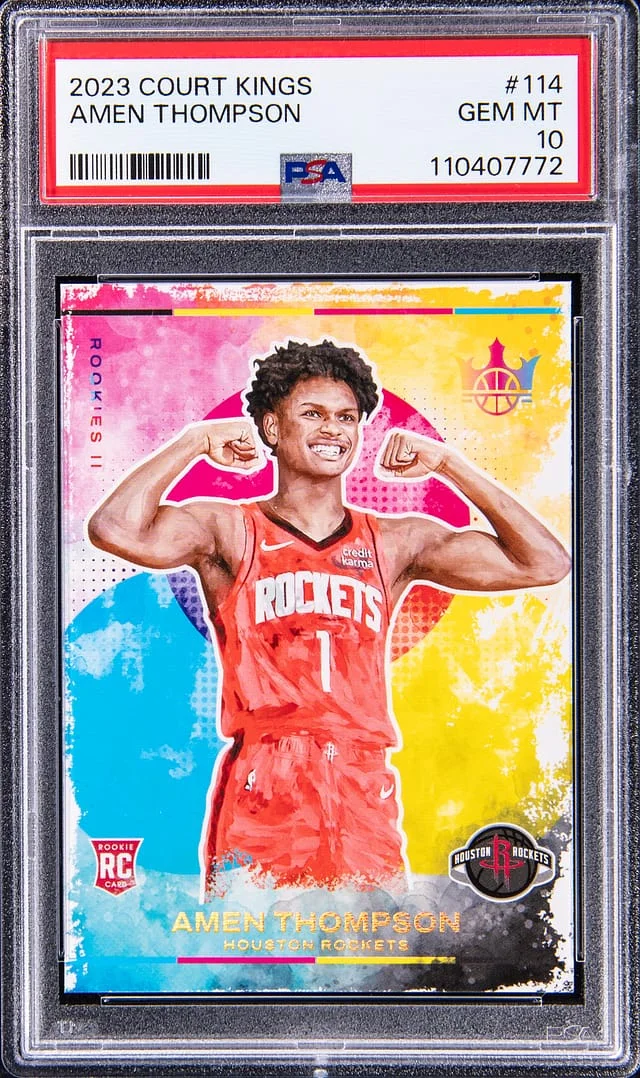 2023-24 Panini Court Kings Amen Thompson #114 card image
