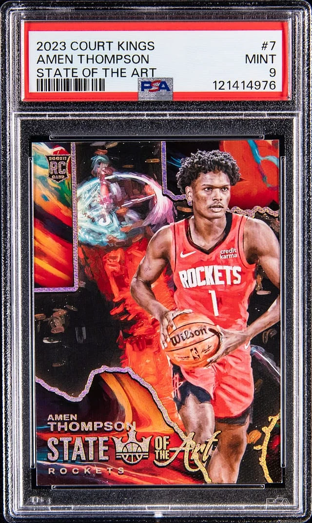 2023-24 Panini Court Kings Amen Thompson State of The Art #7 card image