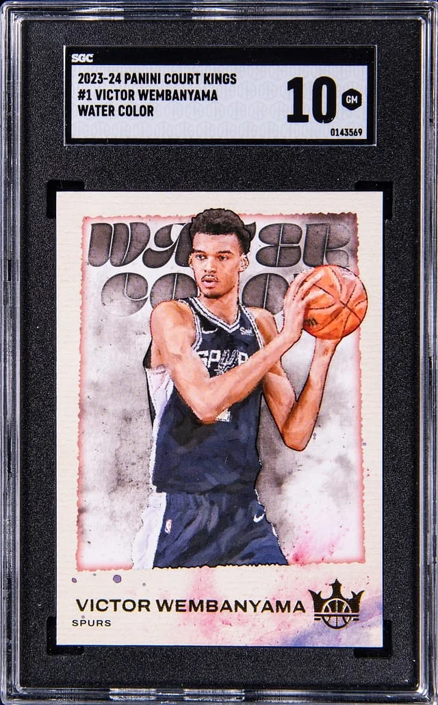 2023-24 Panini Court Kings Victor Wembanyama First Steps #1 card image