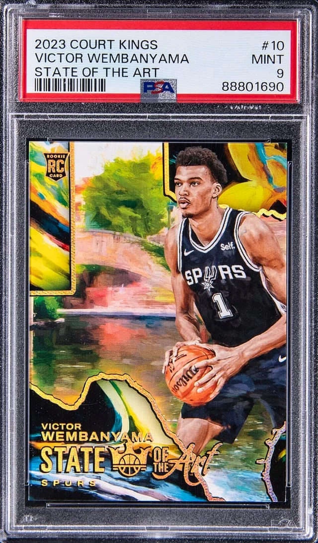 2023-24 Panini Court Kings Victor Wembanyama State Of The Art #10 card image