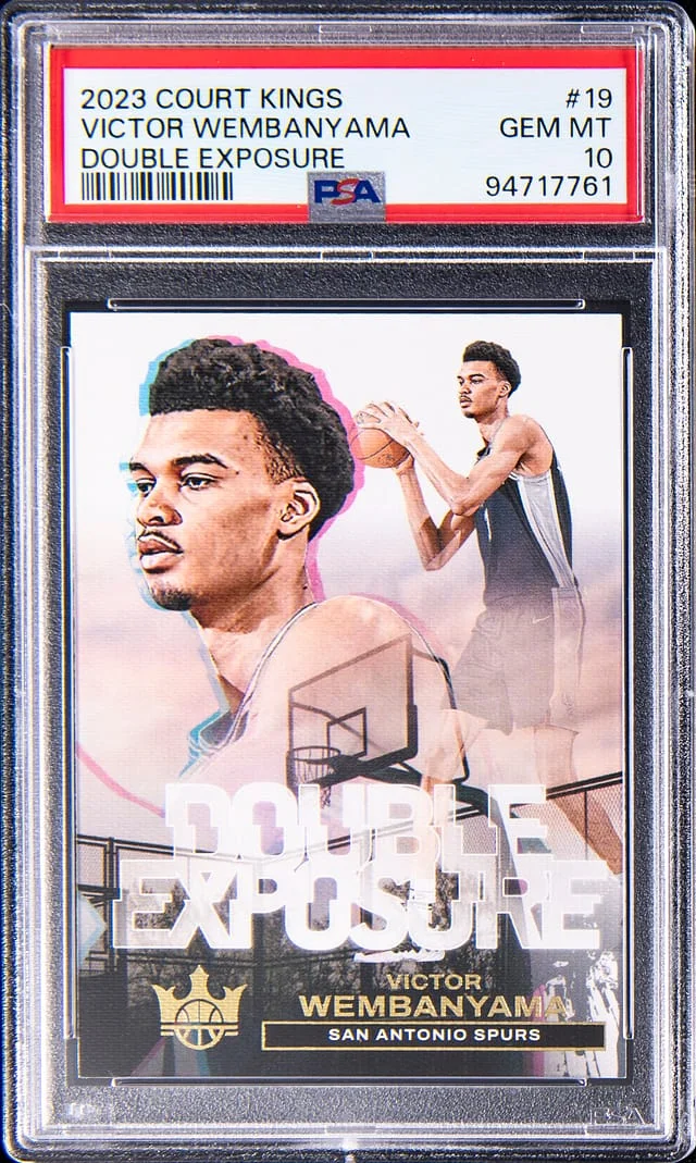 2023-24 Panini Court Kings Victor Wembanyama Double Exposure #19 card image