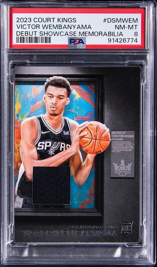 2023-24 Panini Court Kings Victor Wembanyama Debut Showcase Memorabilia #DSM-WEM card image