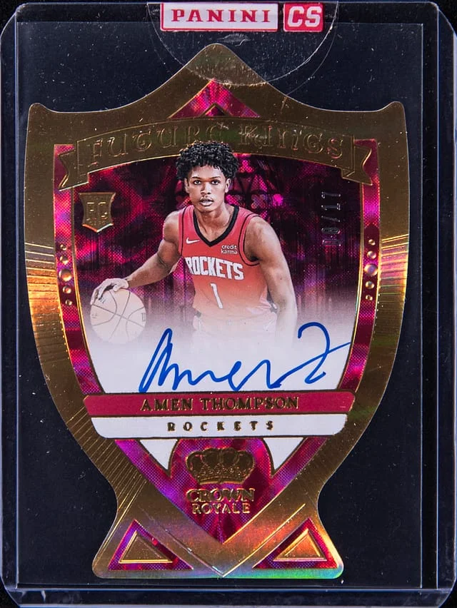 2023-24 Panini Crown Royale Amen Thompson Future Kings Signature FOTL #FKS-AMN card image