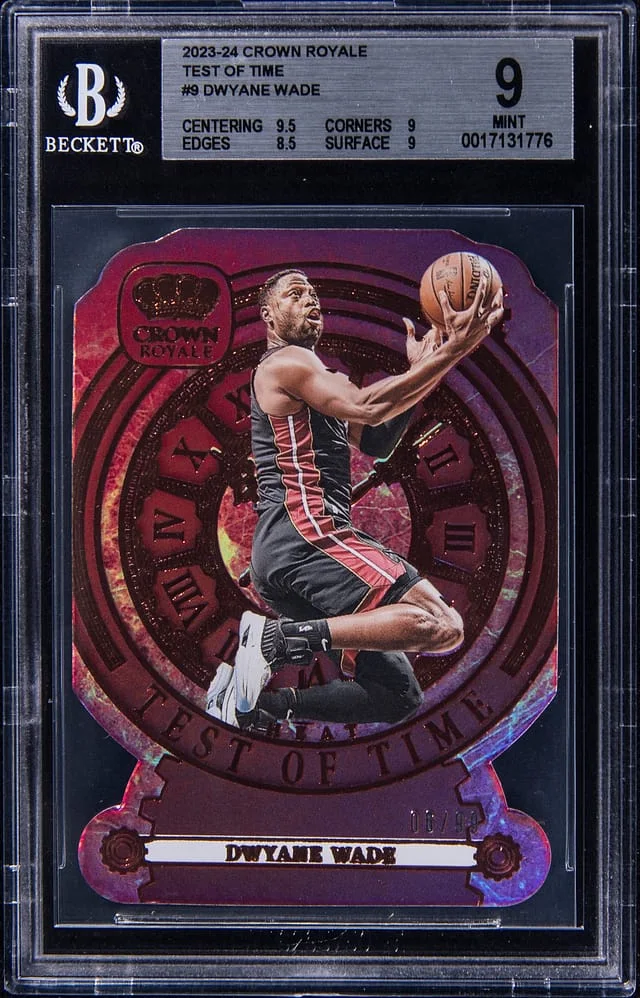 2023-24 Panini Crown Royale Dwyane Wade Test Of Time #9 card image
