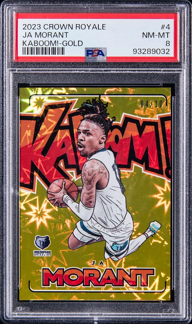 2023-24 Panini Crown Royale Ja Morant Kaboom! Gold #4 card image