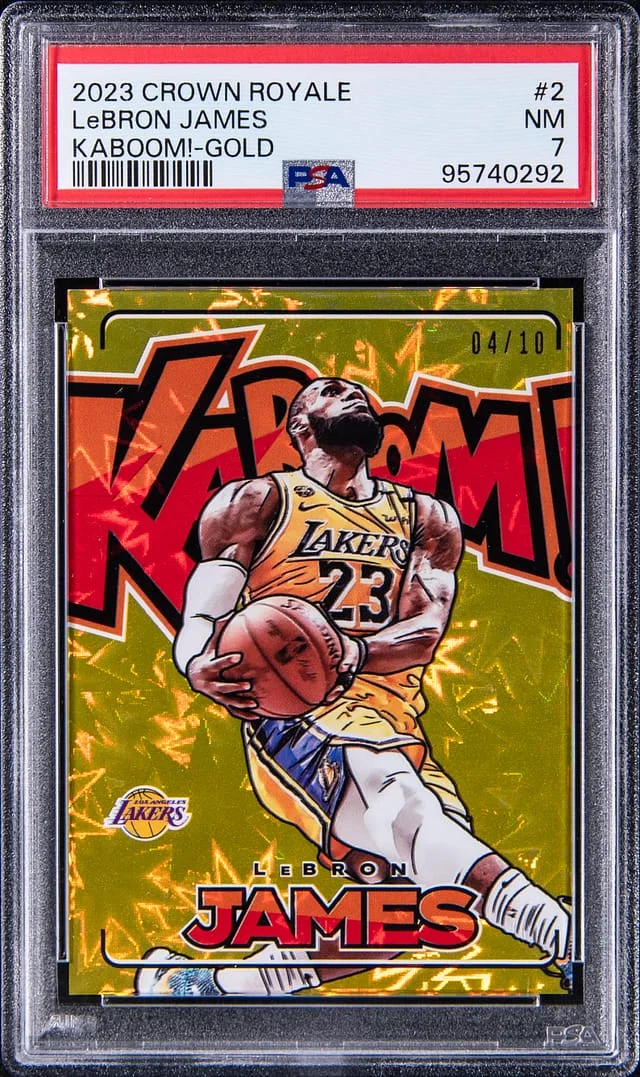 2023-24 Panini Crown Royale LeBron James Kaboom! #2 card image
