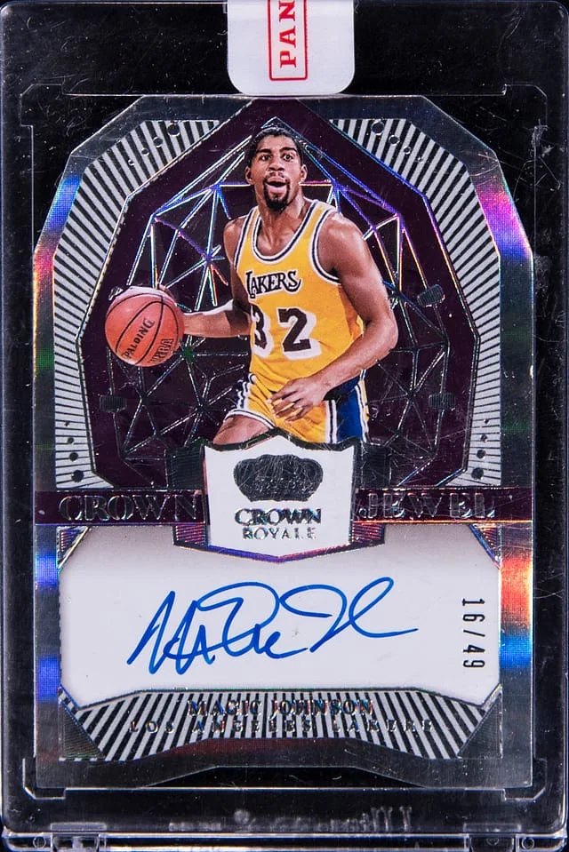 2023-24 Panini Crown Royale Magic Johnson Crown Jewel Signature #CJ-MGC card image