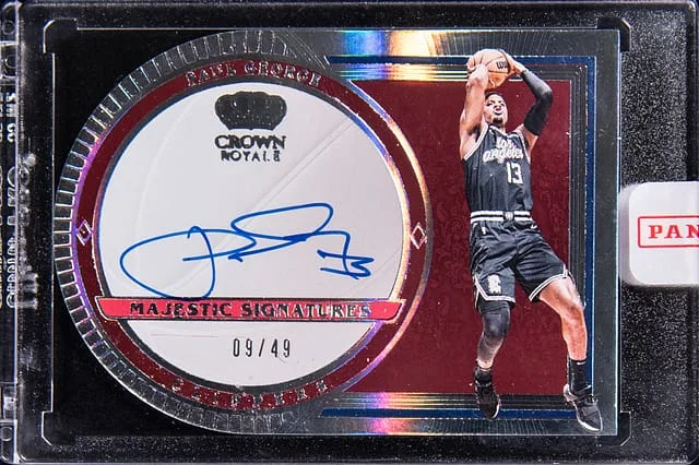 2023-24 Panini Crown Royale Paul George Majestic Signatures #MS-GEO card image