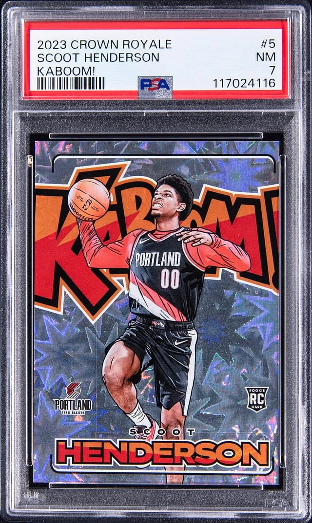2023-24 Panini Crown Royale Scoot Henderson Kaboom! #5 card image