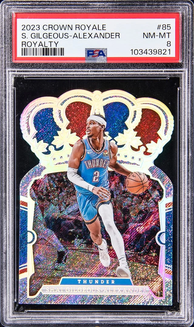 2023-24 Panini Crown Royale Shai Gilgeous-Alexander Royalty #85 card image