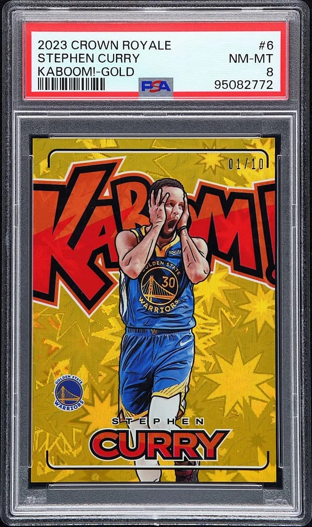 2023-24 Panini Crown Royale Stephen Curry Kaboom! #6 card image