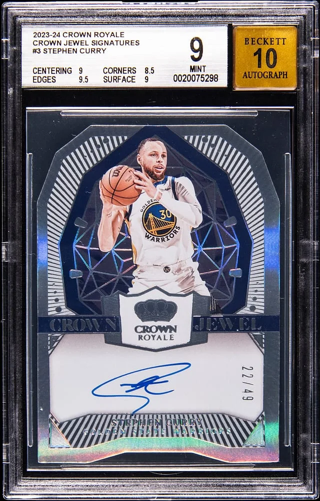 2023-24 Panini Crown Royale Stephen Curry Crown Jewel Signatures #CJ-CUR card image