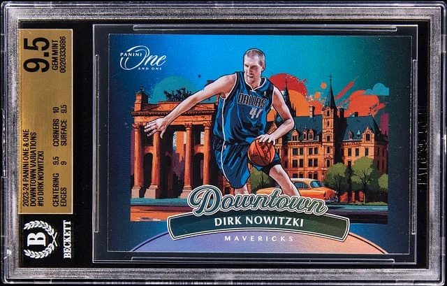 2023-24 Panini Dirk Nowitzki One & One Downtown Variations #10 card image