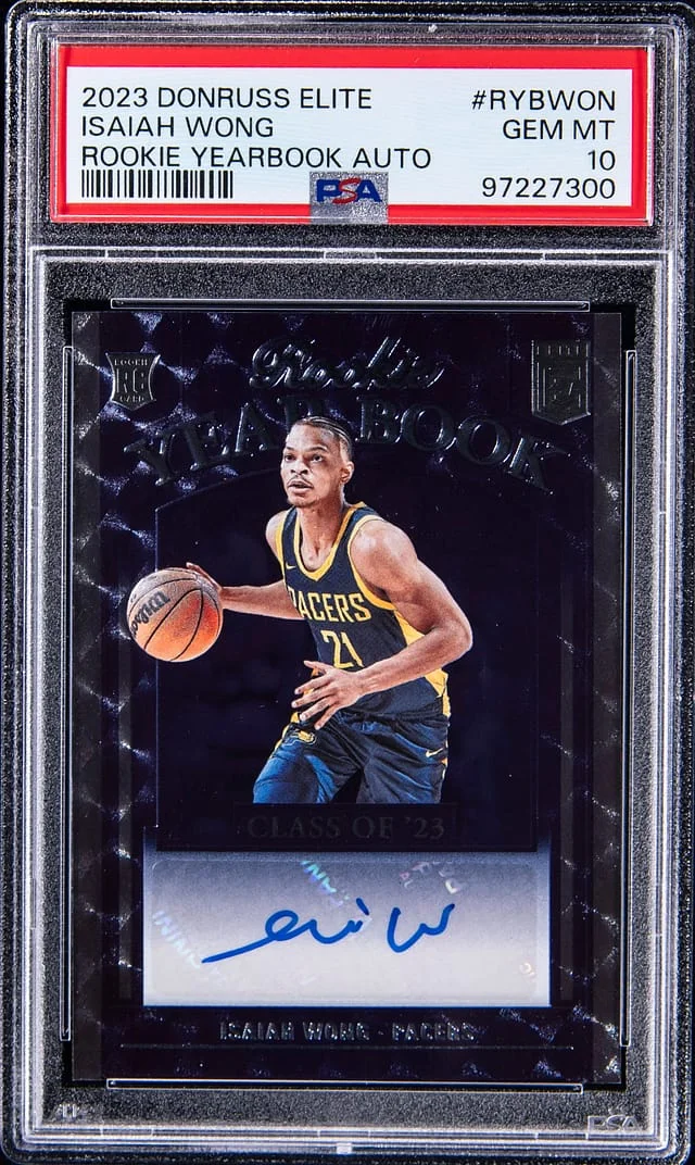 2023-24 Panini Donruss Isaiah Wong Elite Yearbook Autograph #RYB-WON card image