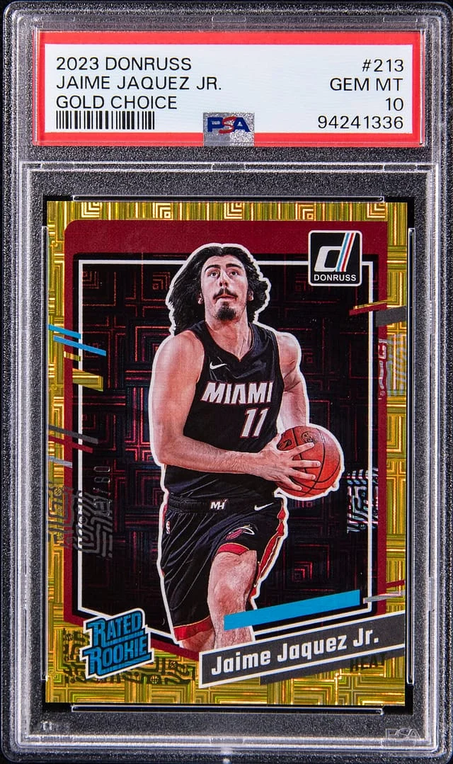 2023-24 Panini Donruss Jaime Jaquez Jr. Gold Choice #213 card image