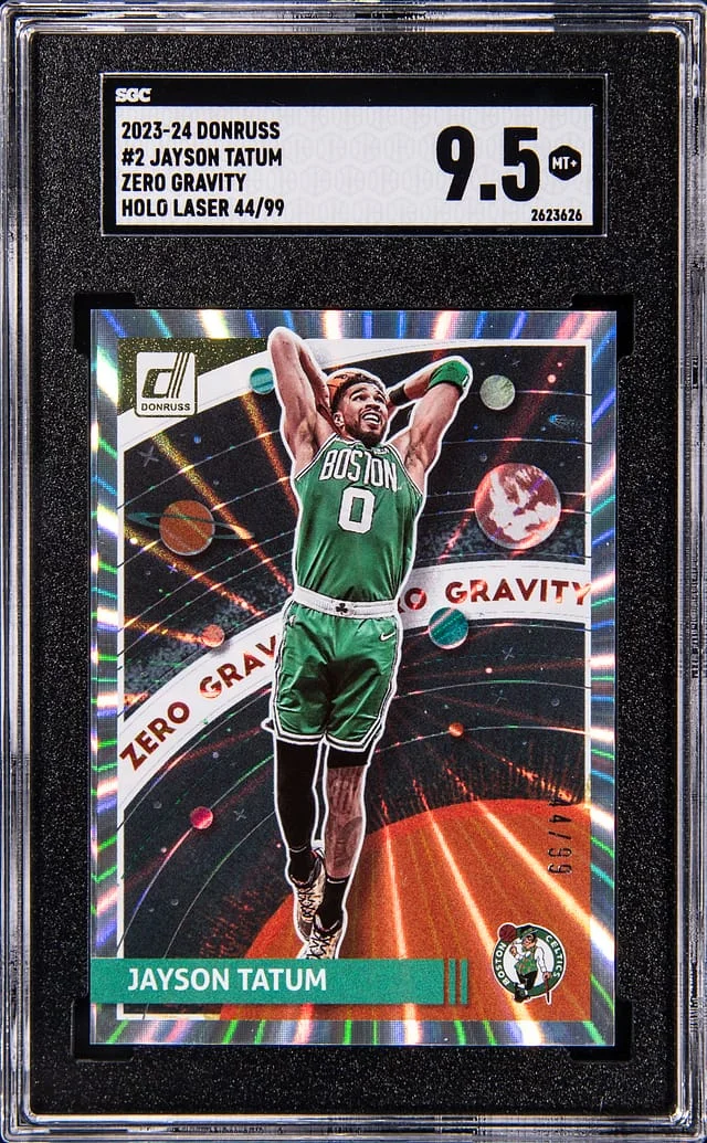 2023-24 Panini Donruss Jayson Tatum Zero Gravity-Holo Laser #2 card image