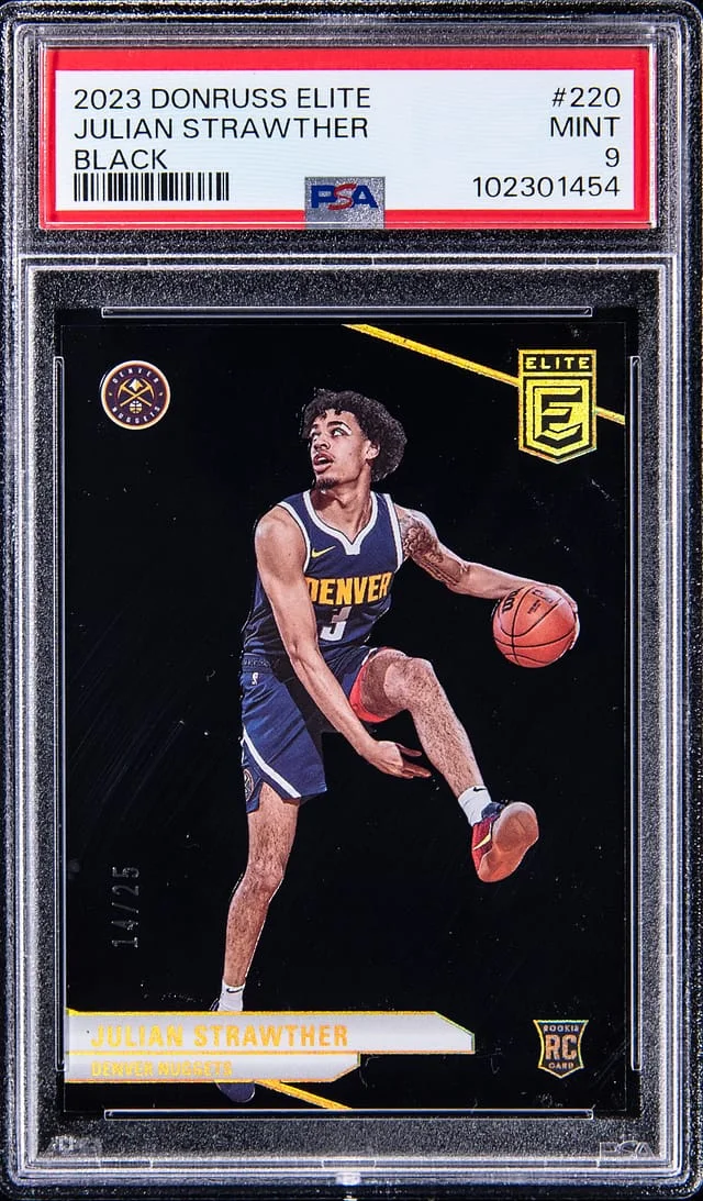 2023-24 Panini Donruss Julian Strawther Elite Black #220 card image